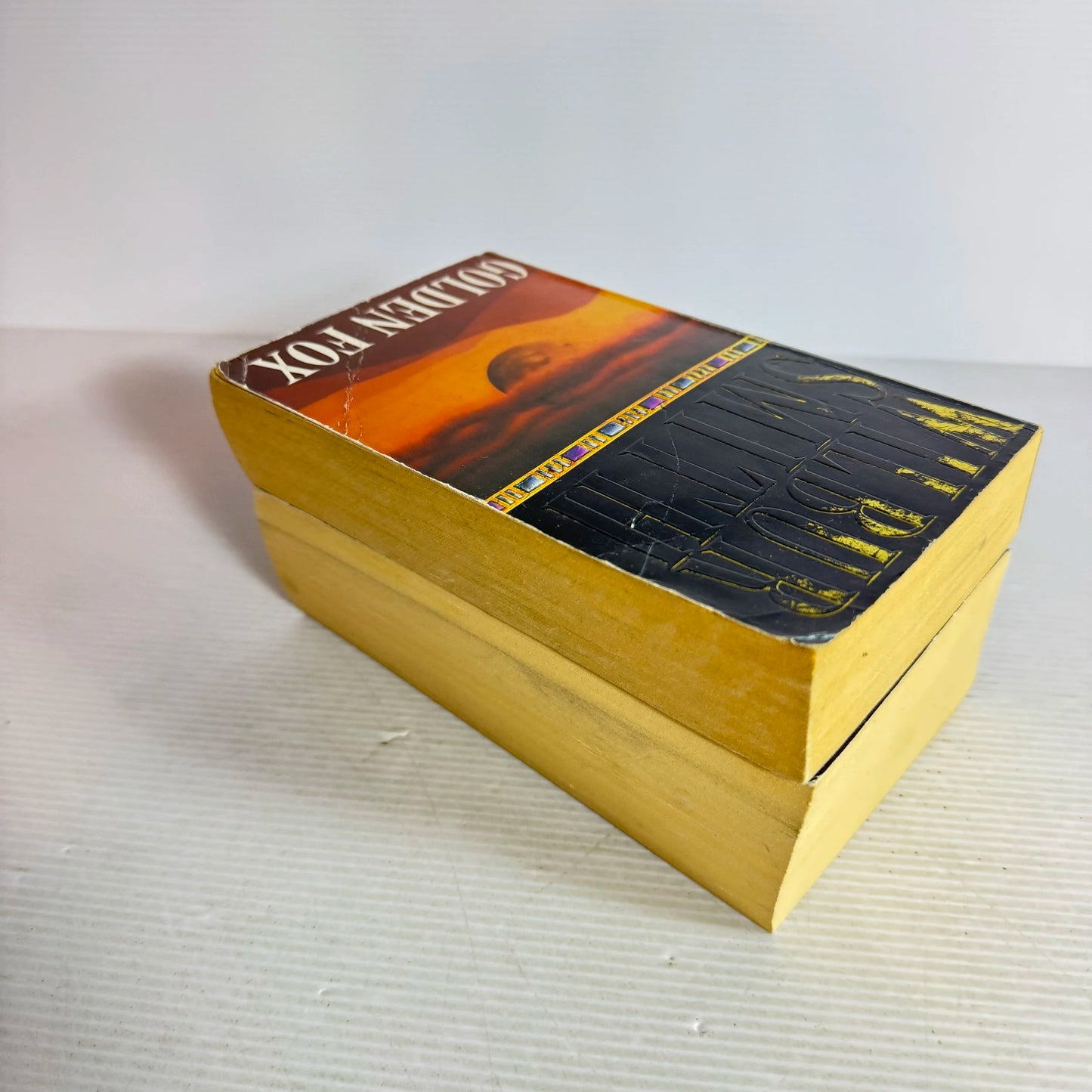 Wilbur Smith Book Bundle x 2 Books : Golden Fox & Rage (605)