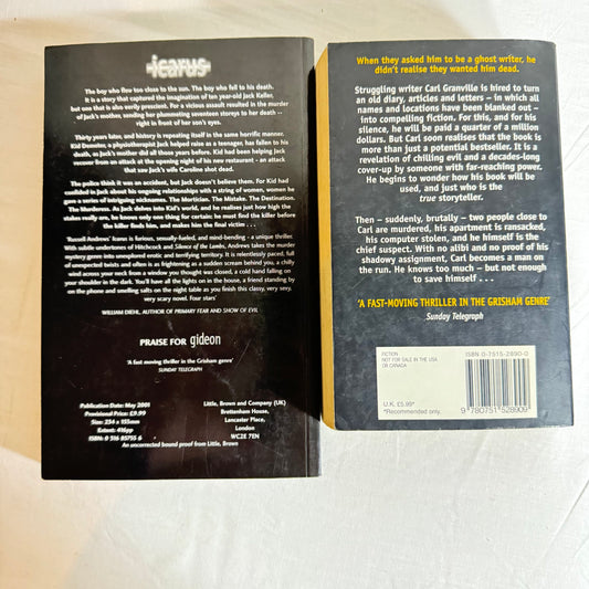 Thriller Book Bundle x 2 - Gideon & Icarus by Russell Andrews