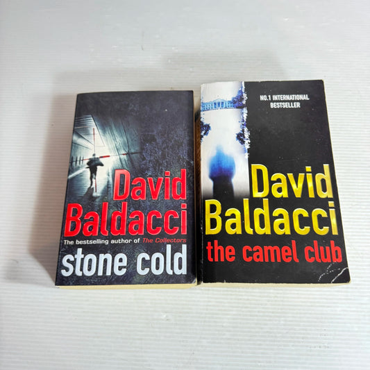 David Baldacci Book Bundle x 2 Books : The Camel Club & Stone Cold (602)
