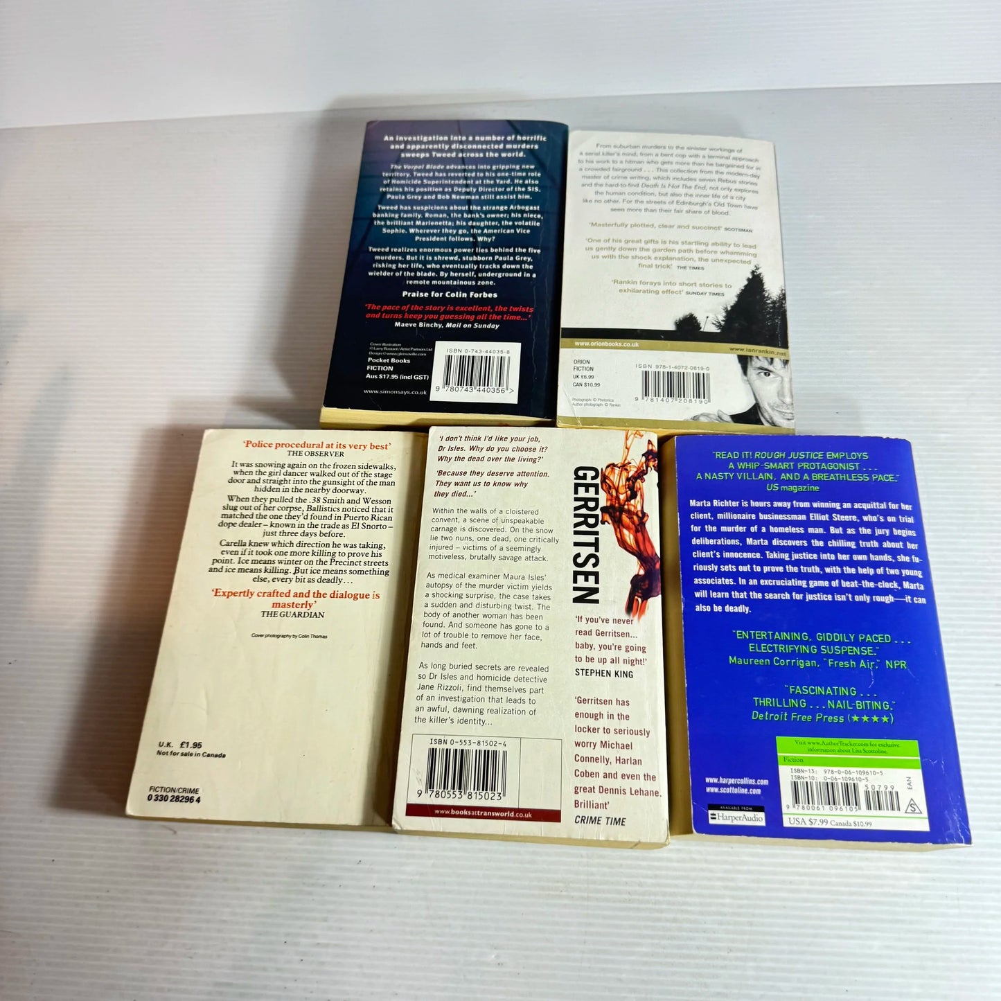 Crime Book Bundle x 5 Books Mixed Authors (561)