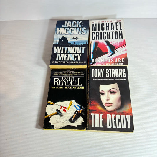 Thriller Book Bundle x 4 Books Mix Authors (544)