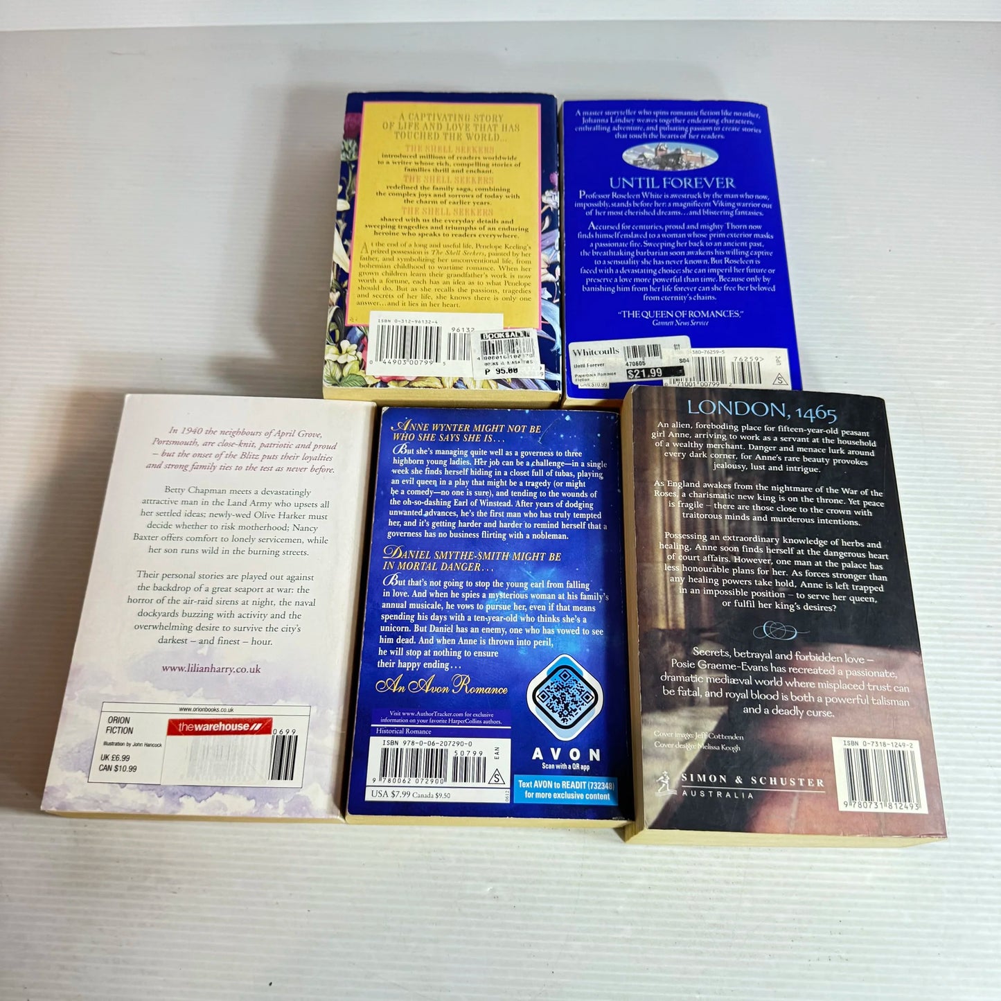 Historical Romance Book Bundle x 5 Books : Mixed Authors (709)