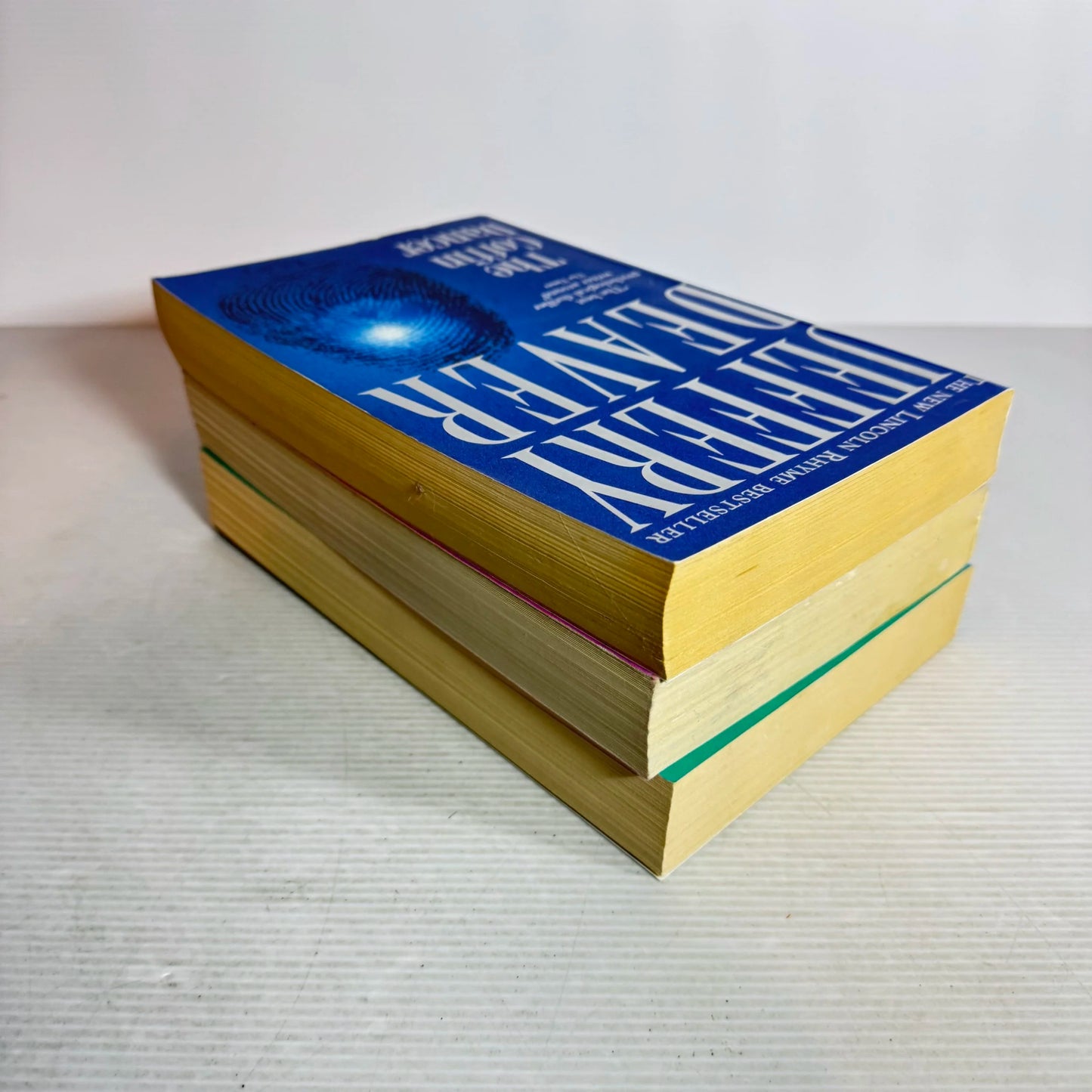 Jeffery Deaver Book Bundle x 3 Books : The Coffin Dancer, The Empty Chair, & The Stone Monkey (2047)