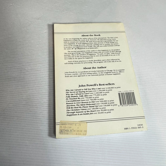 Happiness Is An Inside Job - John Powell, S.J.