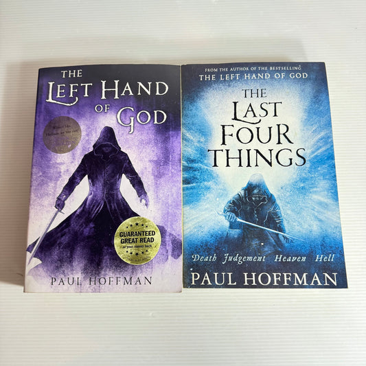 Paul Hoffman Book Bundle x 2 The Left Hand of God & The Last Four Things
