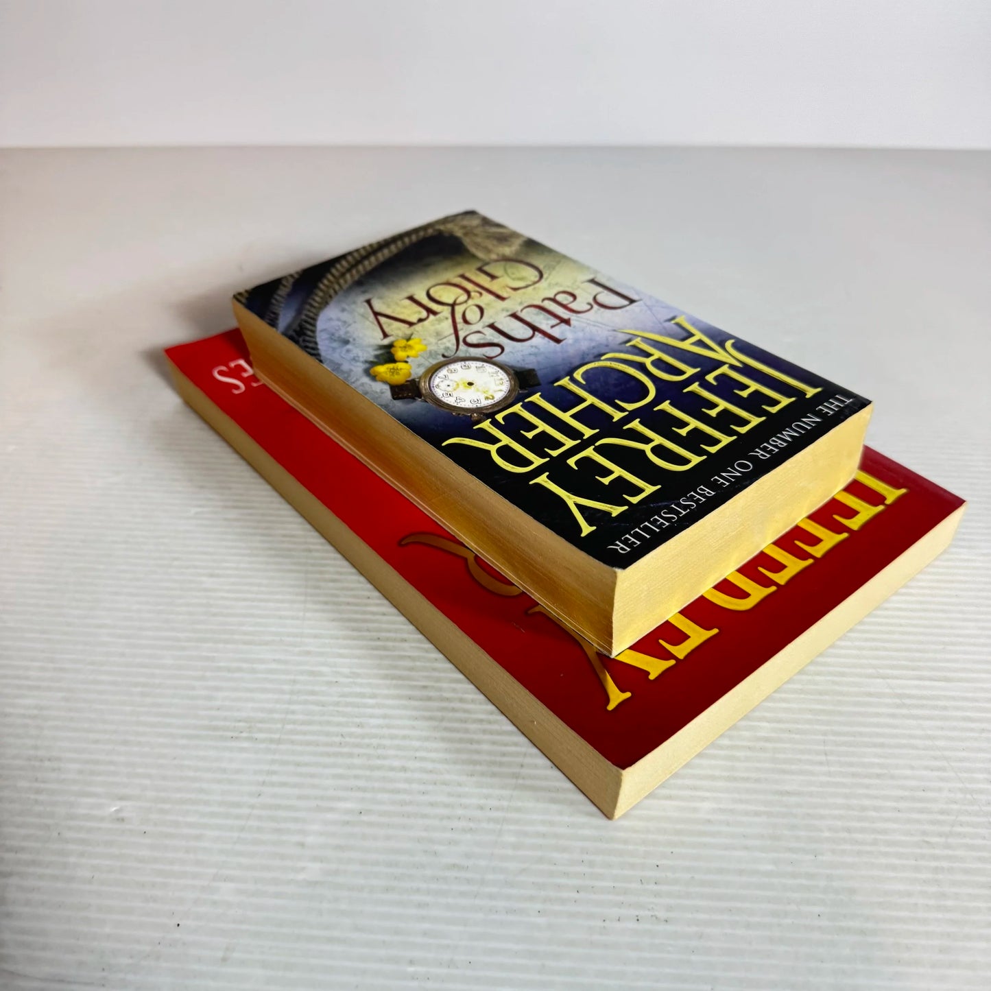 Jeffery Archer Book Bundle x 2 Books : Paths of Glory & Cat O'Nine Tales (2004)