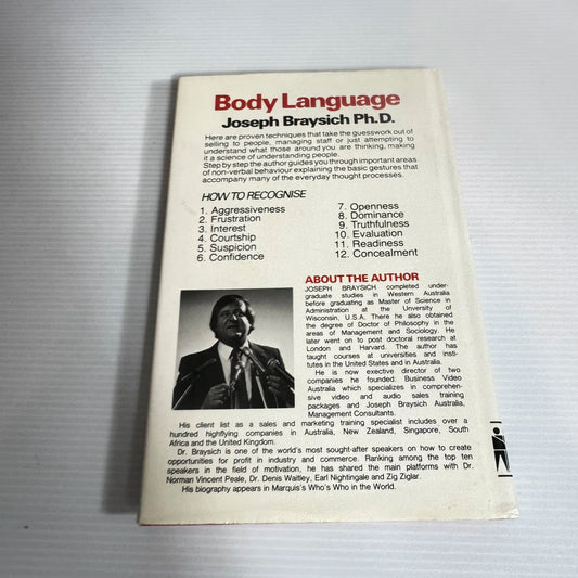 A Fully Illustrated Guide : Body Language - Dr Joseph Braysich