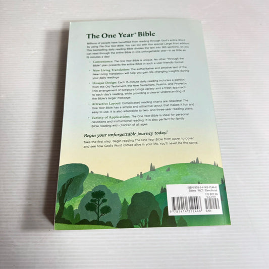 The One Year Bible (Large Print) New Living Translation