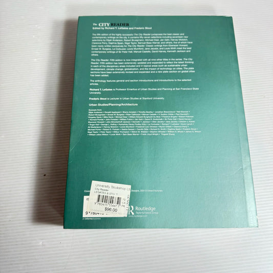 The City Reader (5th Edition) - Richard T. LeGates And Frederic Stout