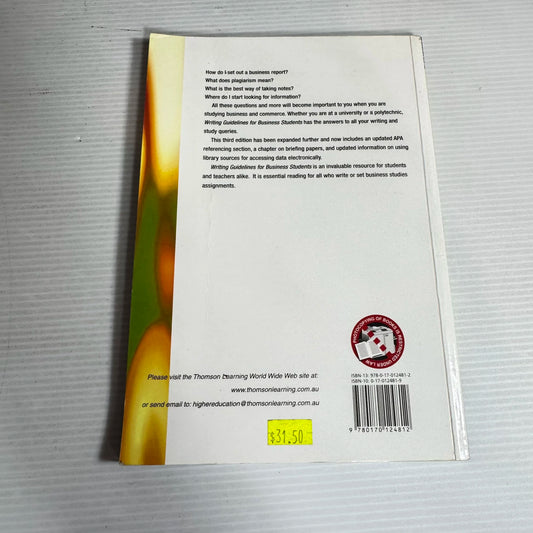 Writing Guidelines For Business Students (3rd Ed.) - Lisa Emerson