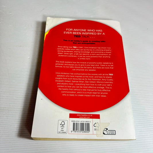 TED Talks: The Official TED Guide To Public Speaking - Chris Anderson