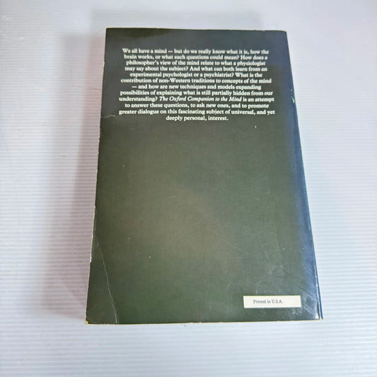 The Oxford Companion To The Mind - Richard L. Gregory