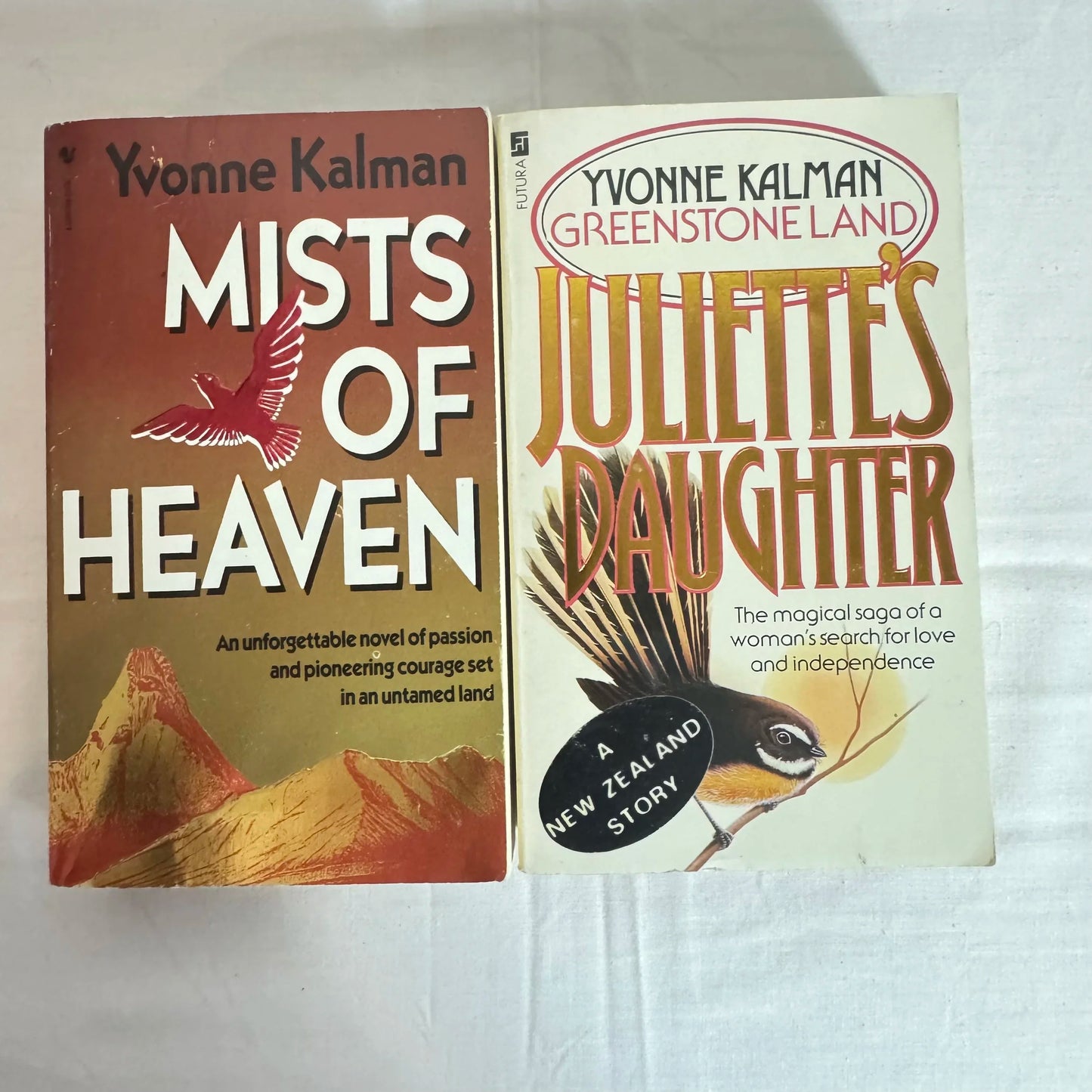 Yvonne Kalman Book Bundle x 2 | Vintage NZ | Mists of Heaven & Juliette's Daughter