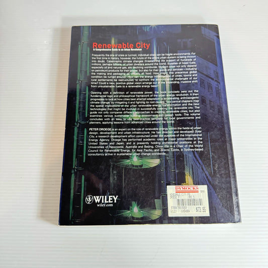 Renewable City : A Comprehensive Guide to an Urban Revolution - Peter Droege