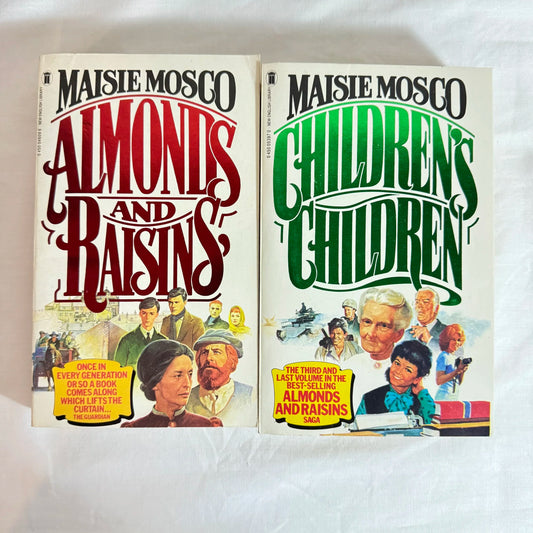 Masie Mosco Book Bundle x 2 Vintage (1982) Almonds & Raisins and Children's Children