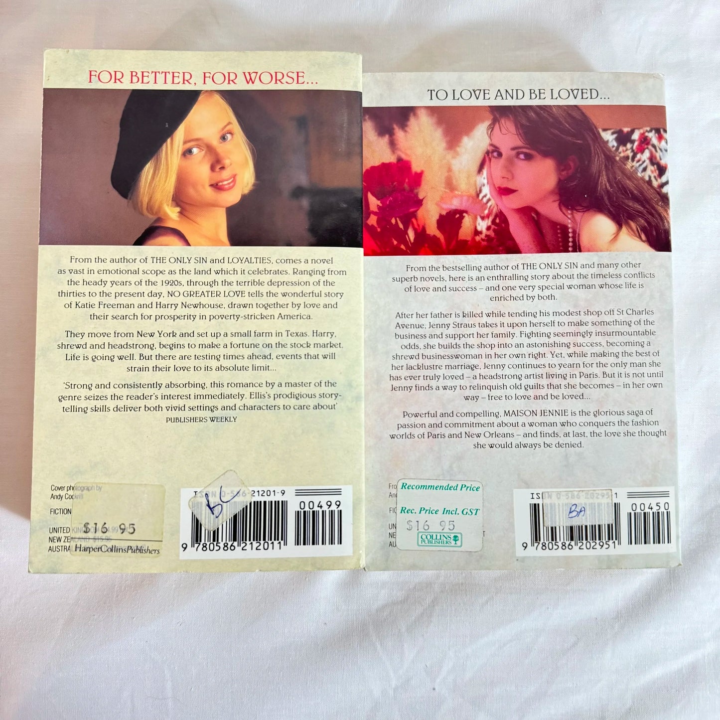 Julie Ellis Book Bundle x 2 - No Greater Love & Maison Jennie