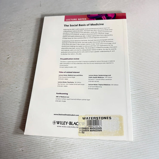 The Social Basis Of Medicine - Andrew Russell (Lecture Notes)