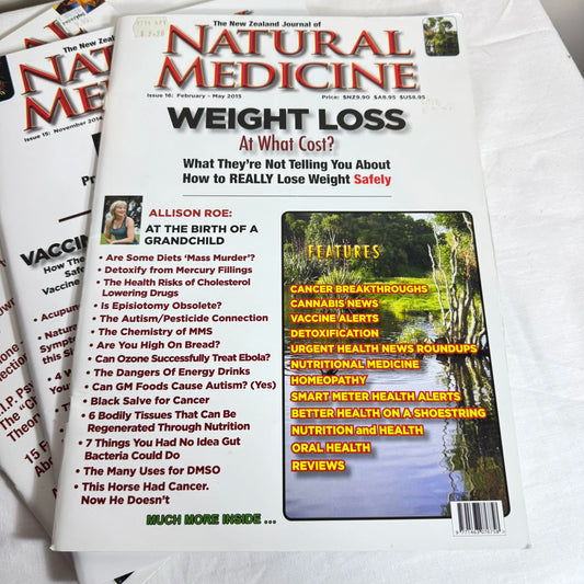 The New Zealand Journal of Natural Medicine Issues 13, 15 & 16