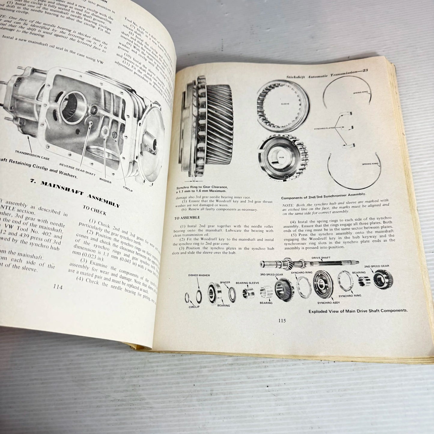 Volkswagen 1600 Beetle Workshop Manual Series No45 - Scientific Publications (First Edition 1972)