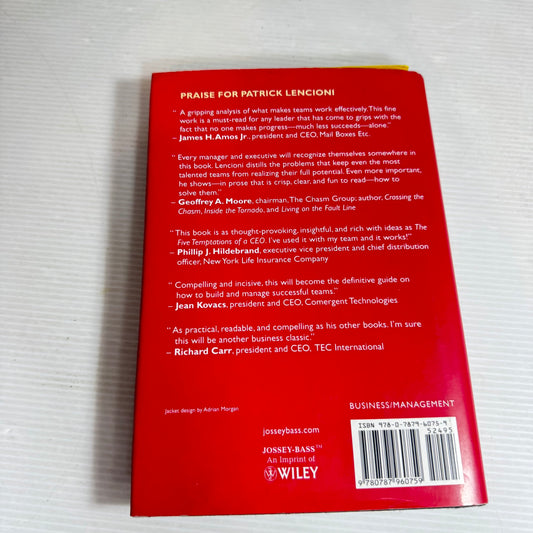 The Five Dysfunctions of a Team : A Leadership Fable - Patrick Lencioni