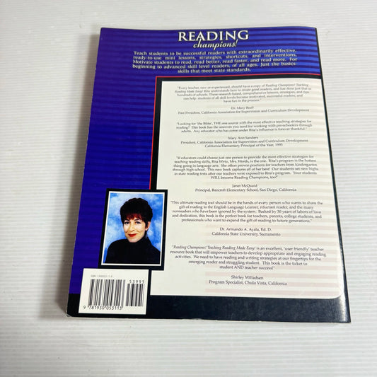 Reading Champions! Teaching Reading Made Easy! - Rita M. Wirtz, M.A.