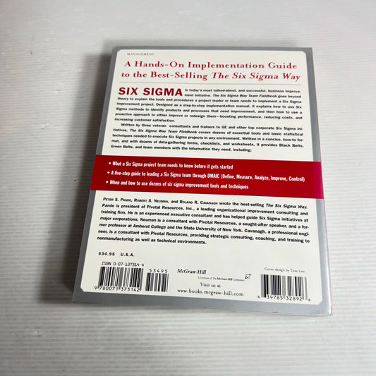 The Six Sigma Way : Team Field Book ~ An Implementation Guide for Process Improvement Teams - Peter S. Pande, Robert P. Neuman, Roland R. Cavangah