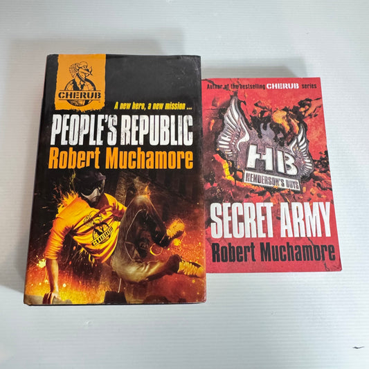 Robert Muchamore Book Bundle x 2 Secret Army & People's Republic