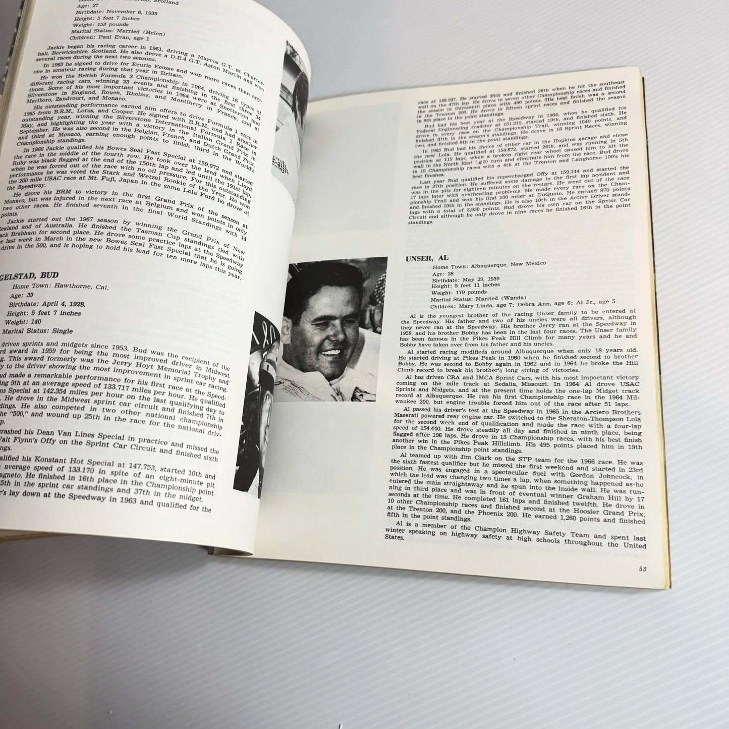 1967 & 1968 Indianapolis 500 Mile Race Yearbooks (Vintage)