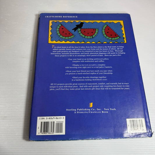 Two Hour Mini Quilt Projects : Over 111 Appliqued & Pieced Designs - McKenzie Kate