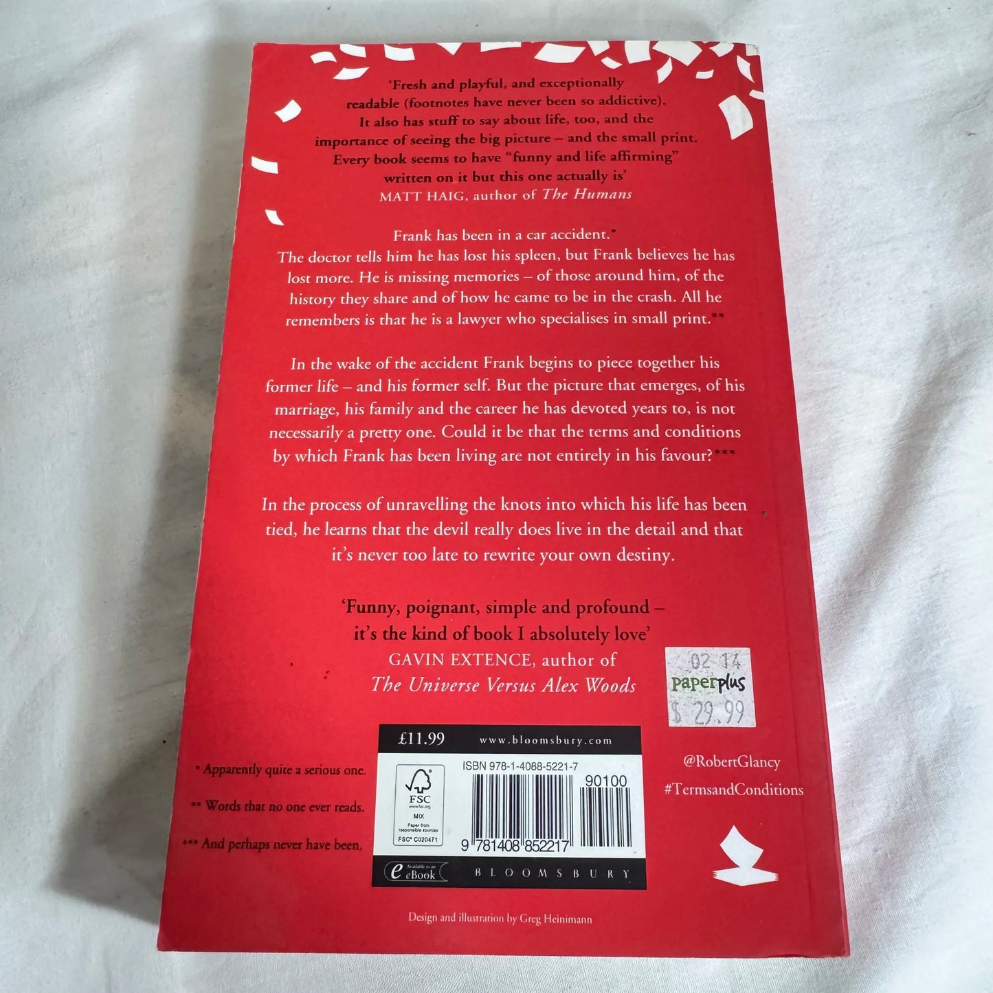 Terms & Conditions - Robert Glancy