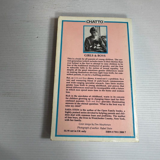 Girls and Boys : The Limits of Non-Sexist Childrearing - Sara Stein