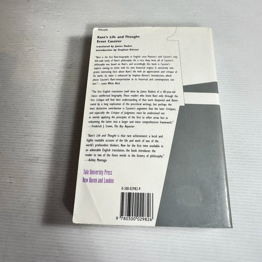 Kant's Life And Thoughts - Ernst Cassirer