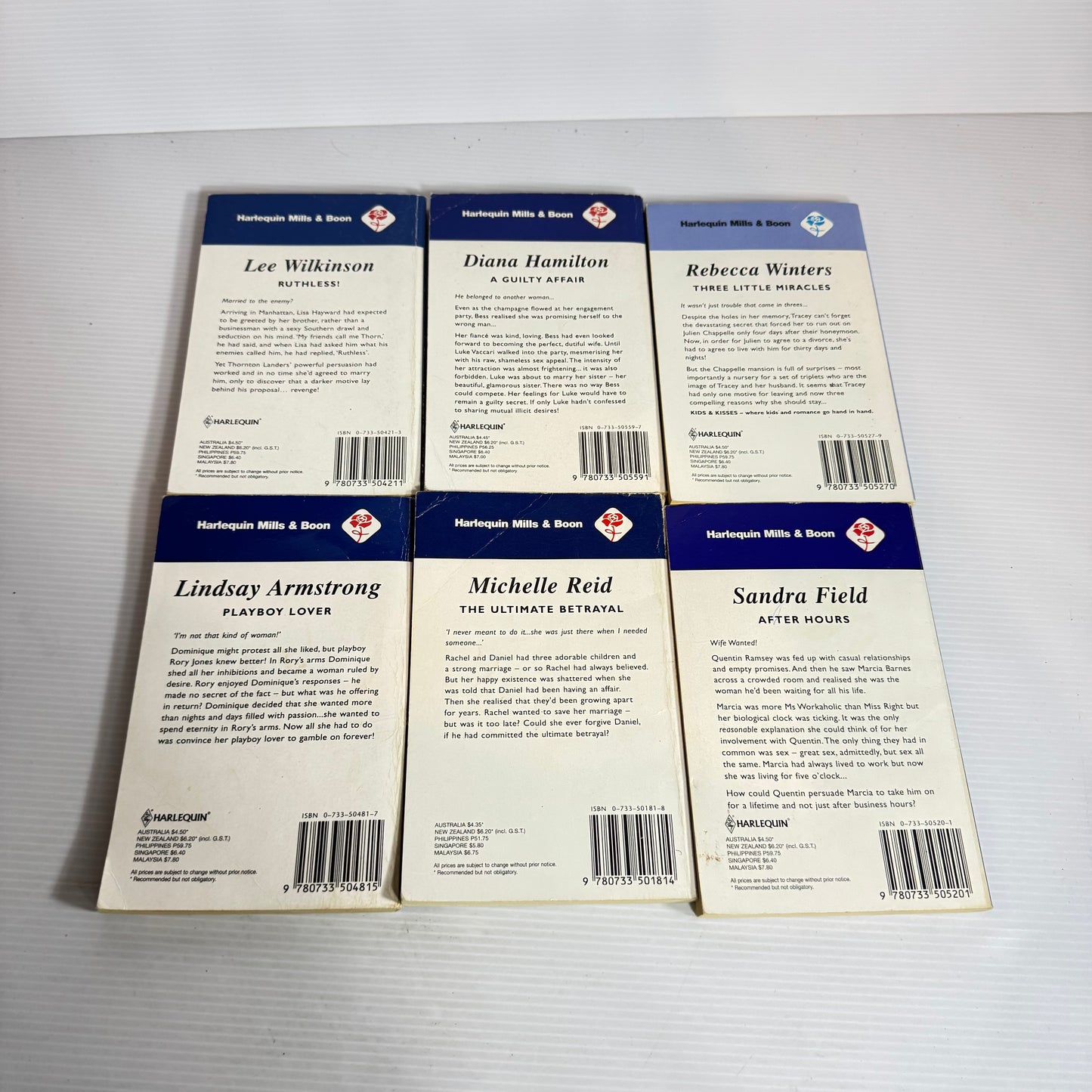 Harlequin Mills & Boon Book Bundle x 6 Books (2381)