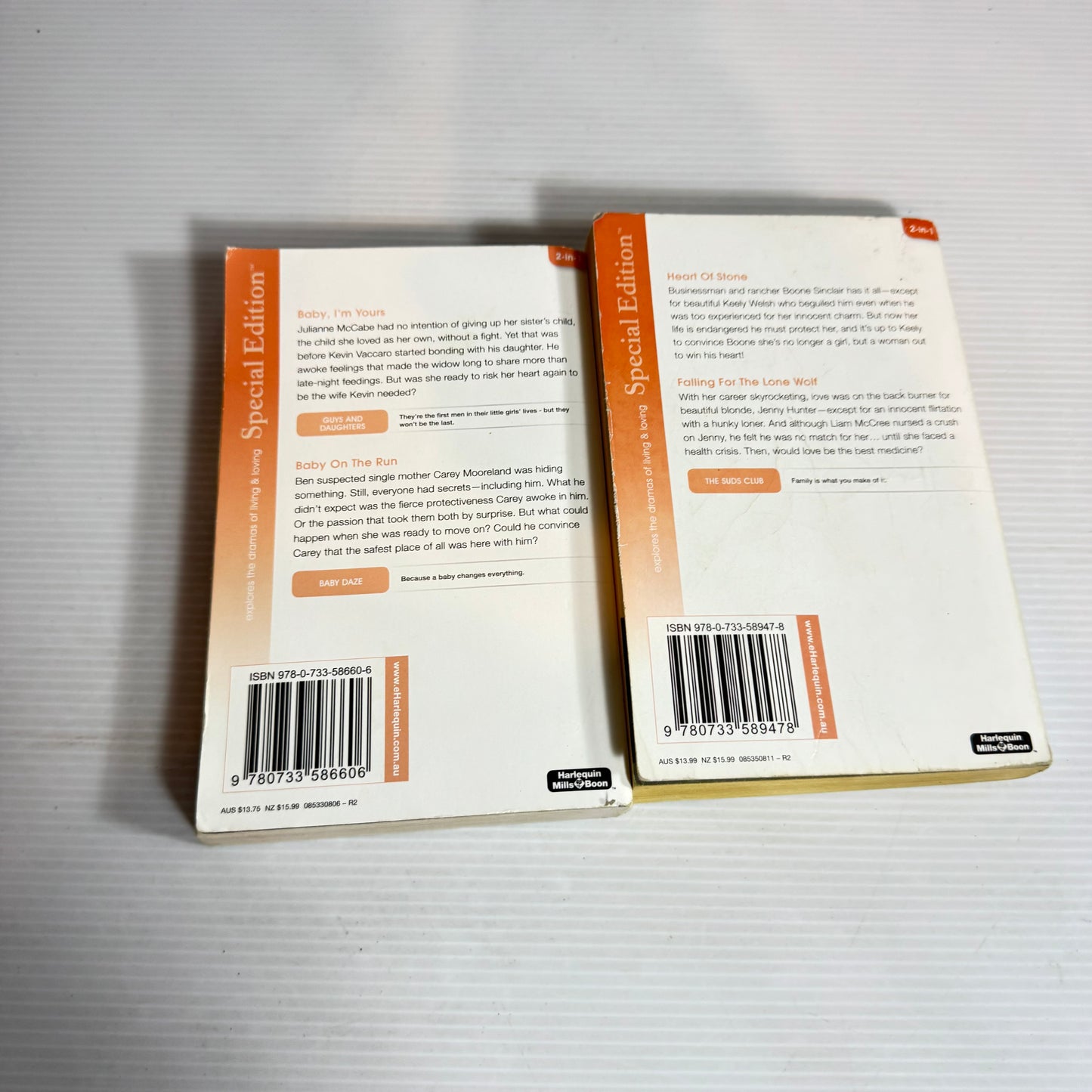 Mills & Boon Special Edition 2-in-1 Book Bundle x 2 Books 4 x Stories (2378)