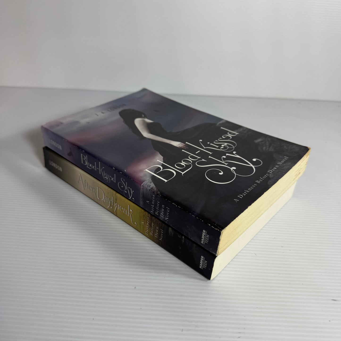 J.A. London A Darkness Before Dawn Book Bundle x 2 : Blood-Kissed Sky & After Darkbreak (3113)