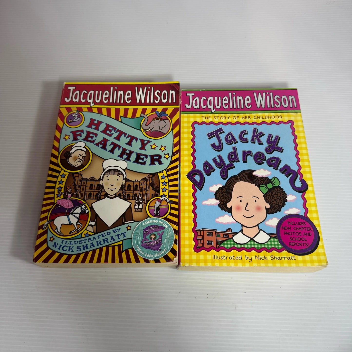 Jacqueline Wilson Book Bundle x 2 Books : Jacky Daydream & Hetty Feather (2315)