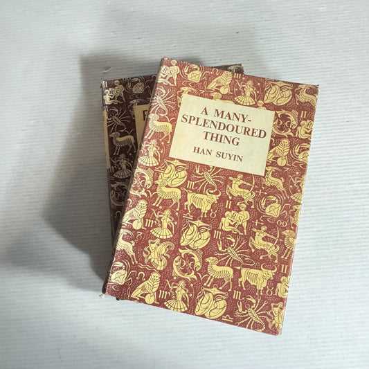 Vintage Books x 2 : A Many - Splendoured Thing - Han Suyin 1954 & Fanfare for a Witch - Vaughan Wilkins 1954 (2129)
