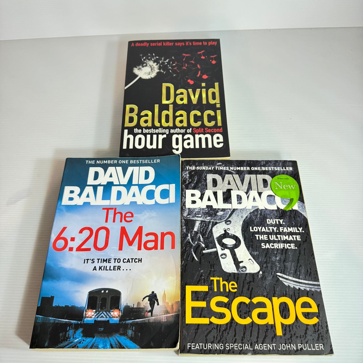 David Baldacci Book Bundle x 3 : The Hour Game, The Escape, The 6:20 Man(2426)
