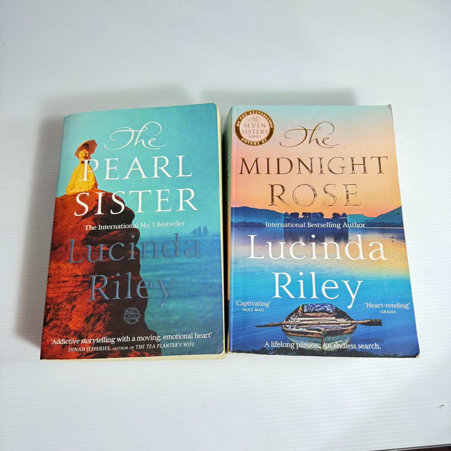 Lucinda Riley Book Bundle x 2 : The Midnight Rose & The Pearl Sister (3087)