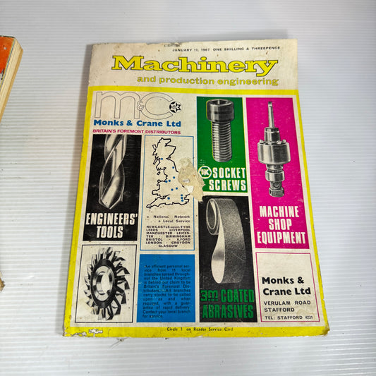 Machinery and Production Engineering Magazine Book Bundle x 7 (Vintage)(2545)