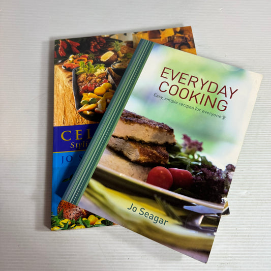 Jo Seagar Cookbook Bundle x 2 : Everyday Cooking & Celebrations (2913)