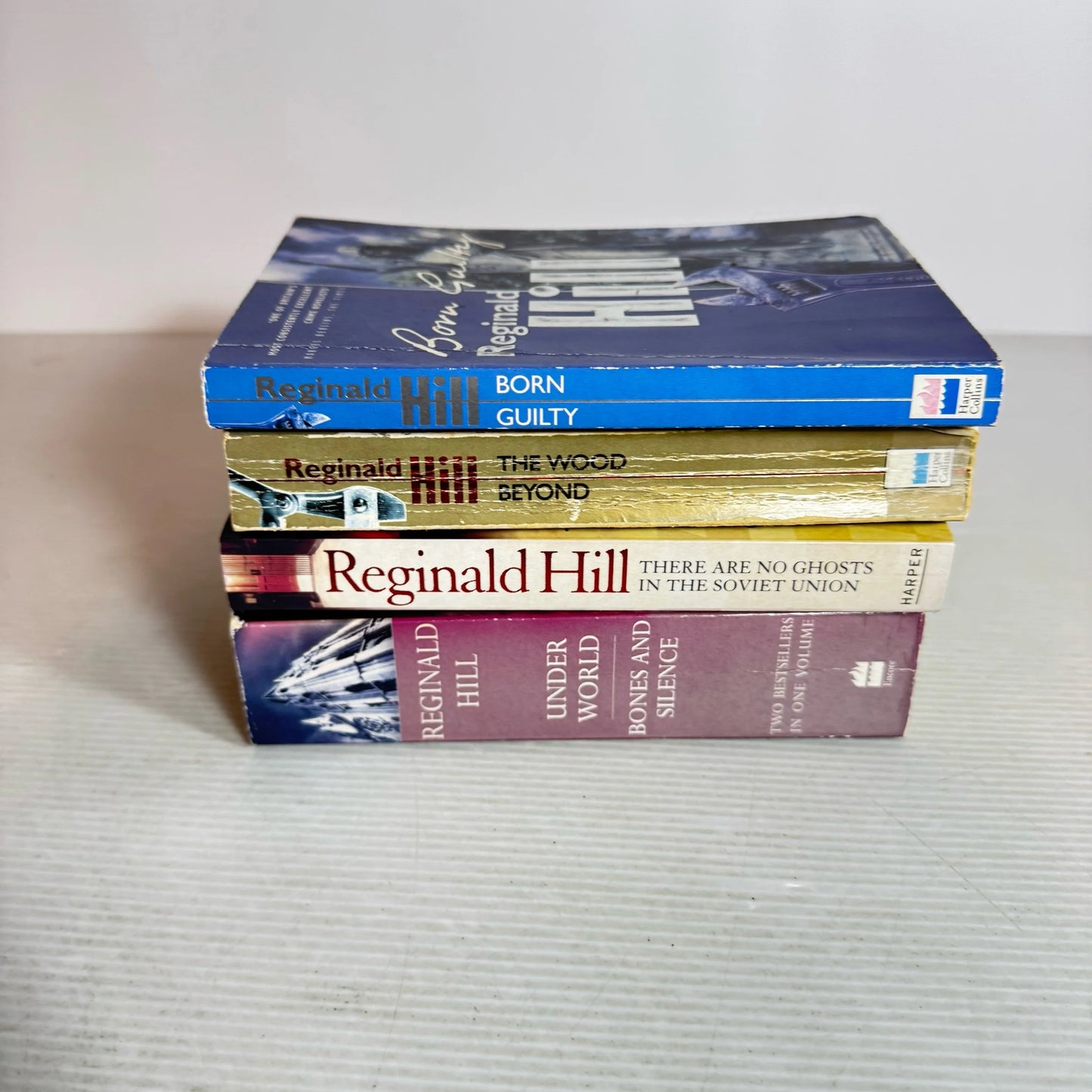 Reginald Hill Book Bundle x 4 Books 5 Stories : The Wood Beyond, Born Guilty, There are no Ghosts in the Soviet Union, Under World & Bones and Silence(2020)