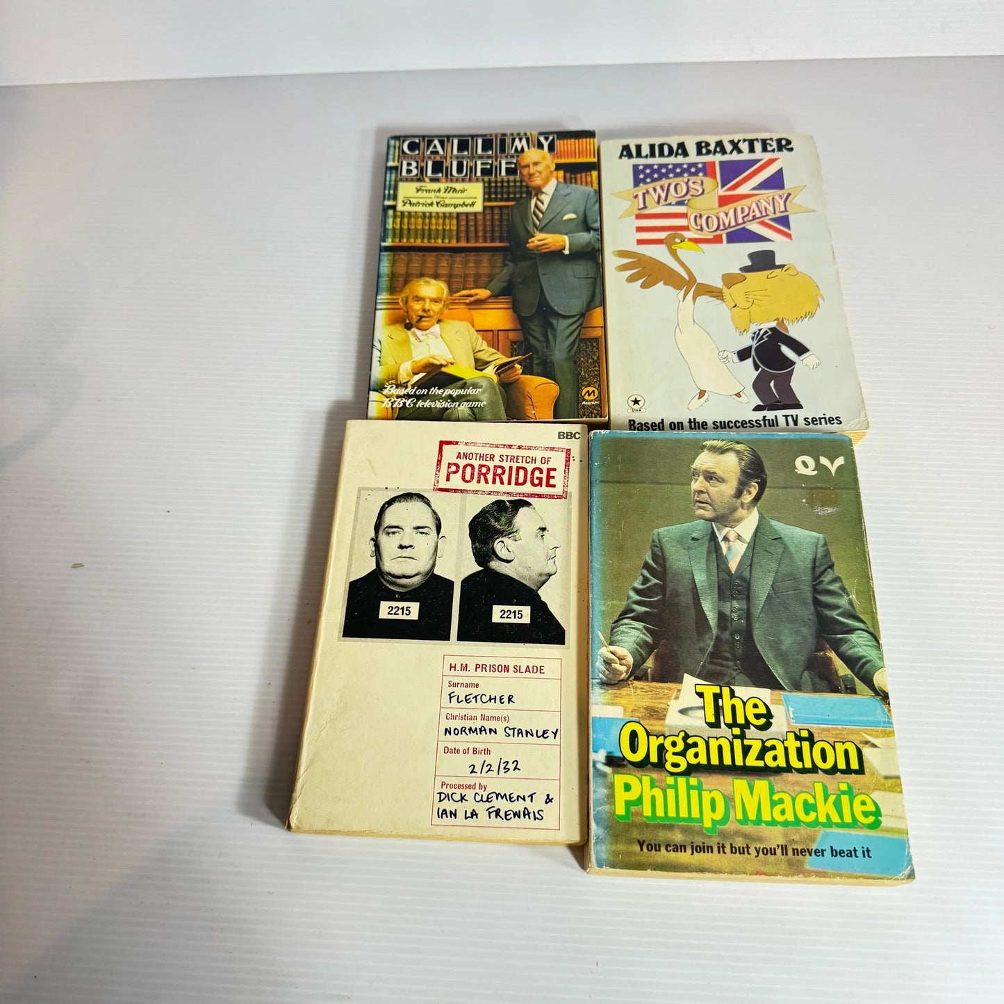 British TV Book Bundle x 8 Books : Various Authors and Programs (Vintage 1968-1993) (2194)
