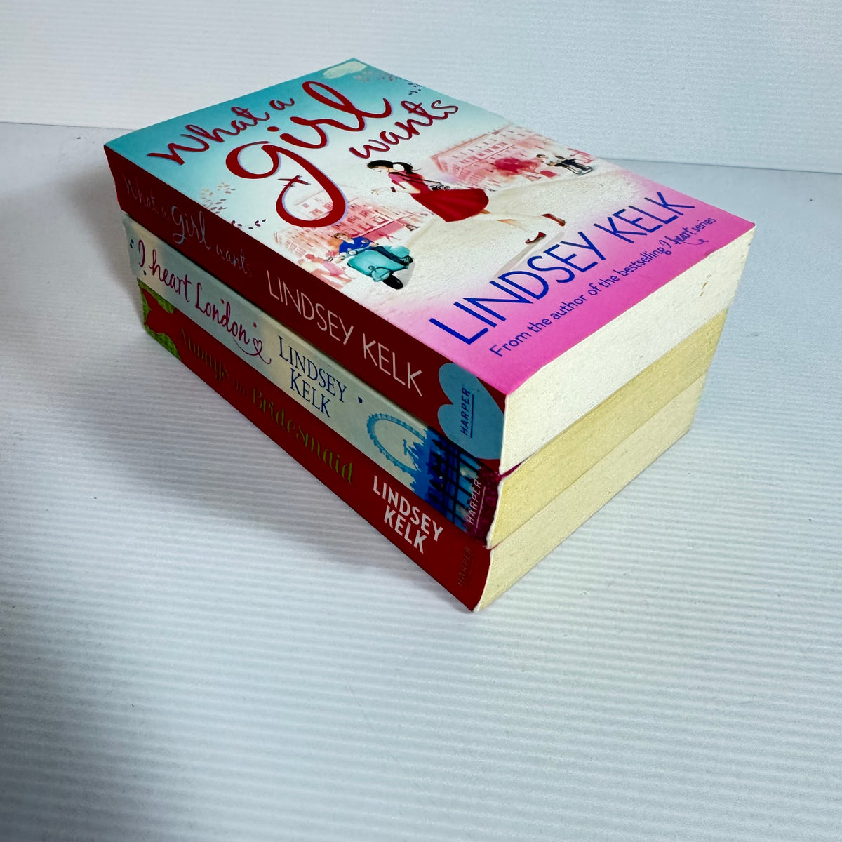 Lindsey Kelk Bundle x 3 : What A Girl Wants, I Heart London, Always the Bridesmaid (3448)