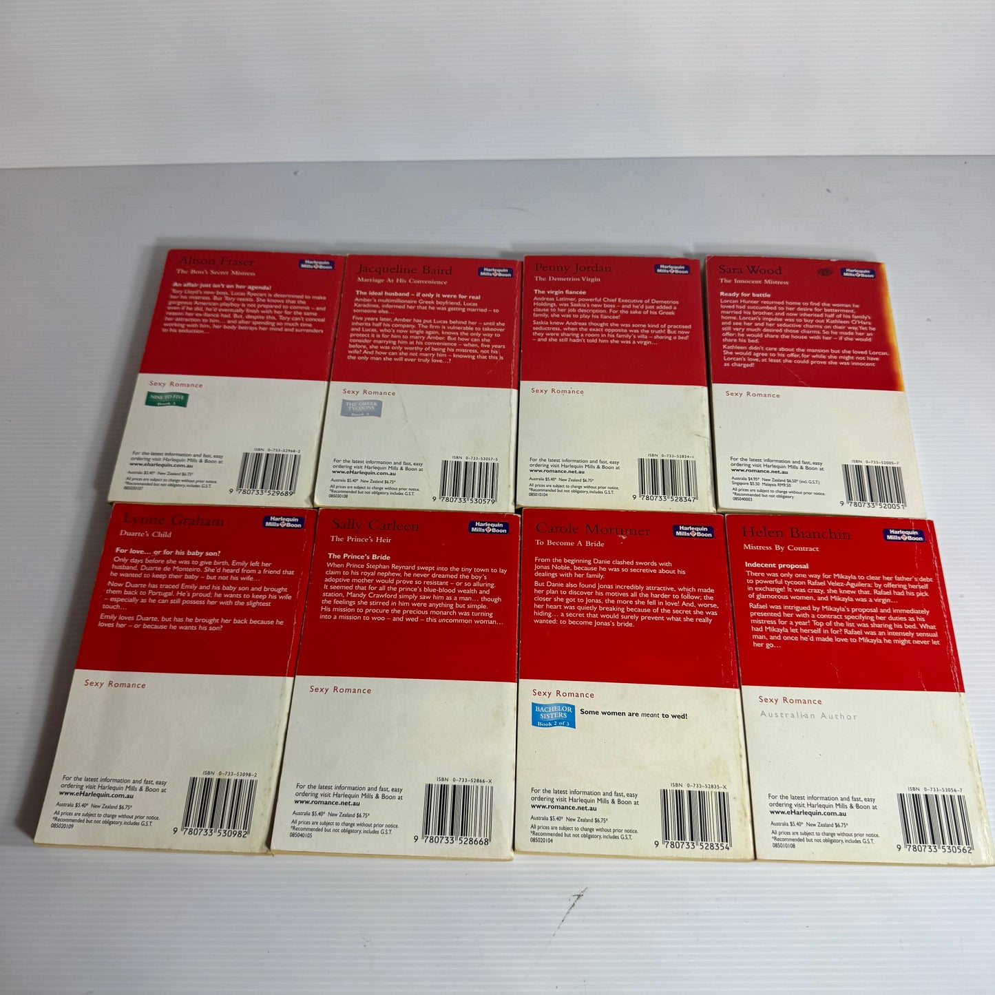 Mills & Boon Sexy Romance Book Bundle x 8 Books (3160)