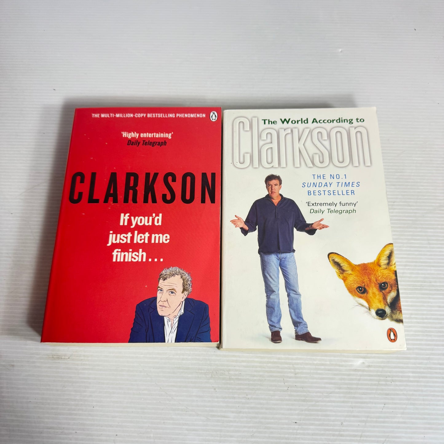 Clarkson Book Bundle x 2 : The World According to Clarkson & If You'd Just Let Me Finish.... (2991)