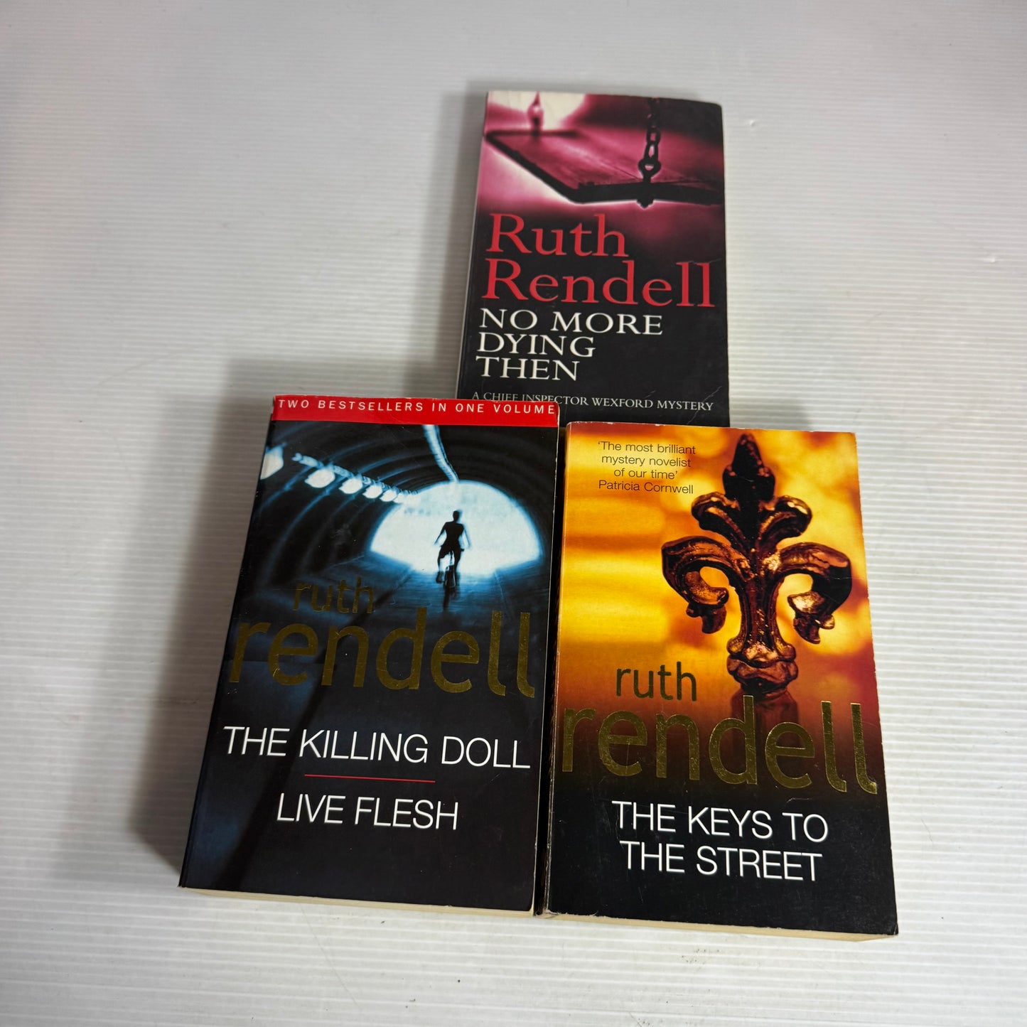 Ruth Rendell Book Bundle x 3 : No More Dying Then, The Keys To The Street, The Killing Doll & Live Flesh(2953)