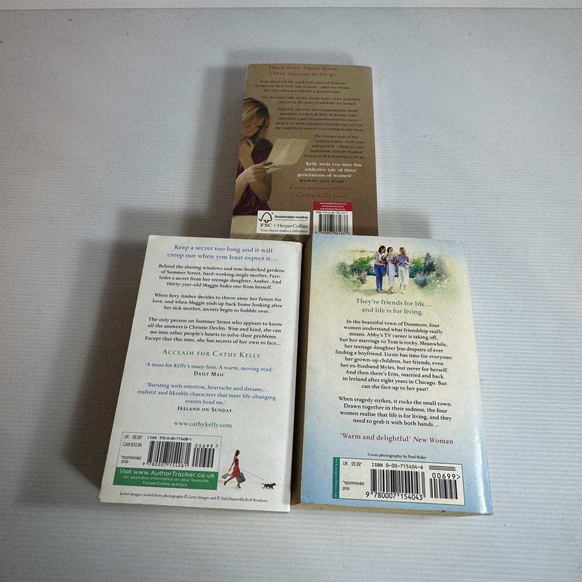 Cathy Kelly Bundle x 3 : Lessons In Heartbreak, Best of Friends, Past Secrets (3456)
