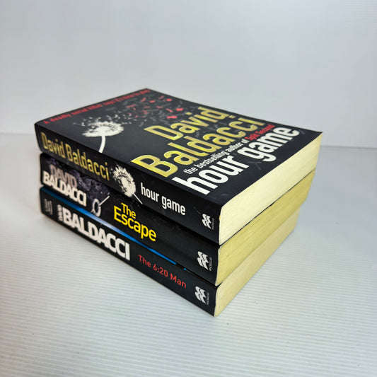 David Baldacci Book Bundle x 3 : The Hour Game, The Escape, The 6:20 Man(2426)