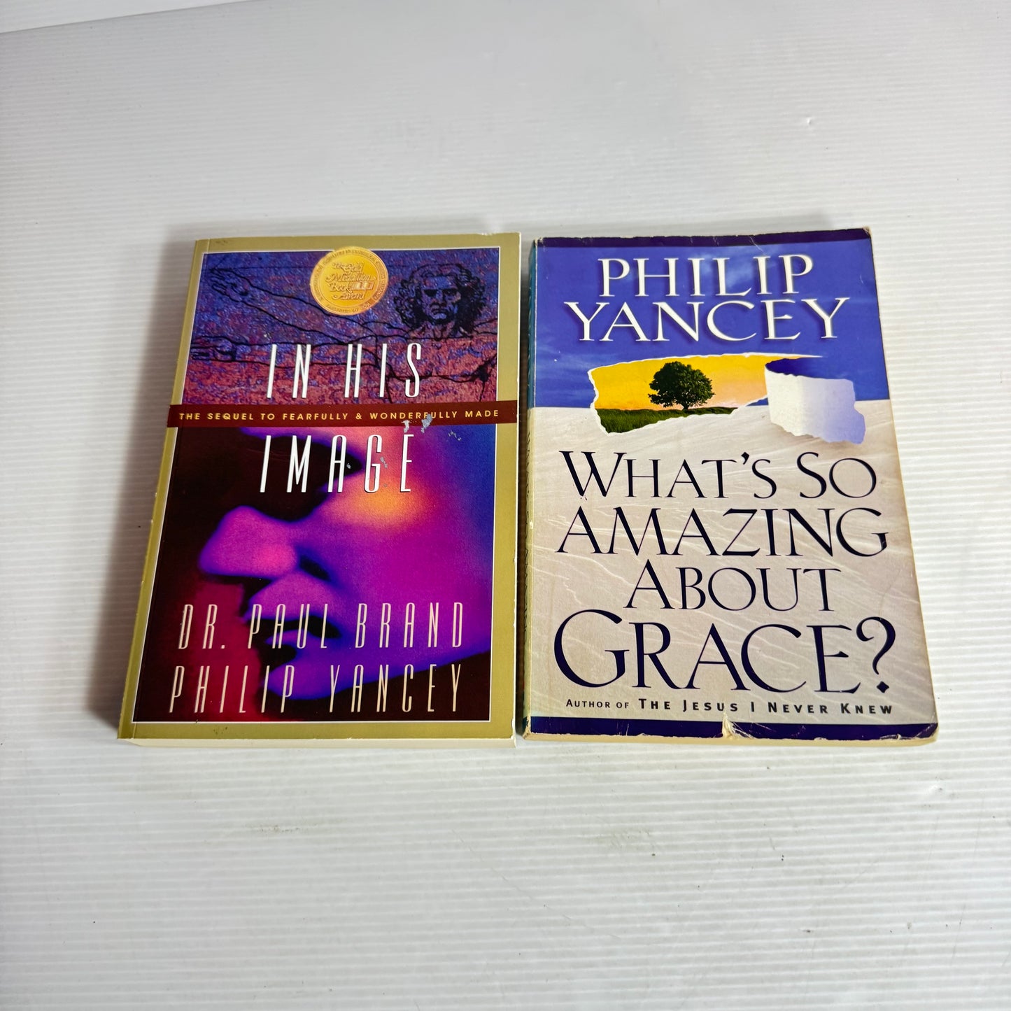 Philip Yancy Christian Book Bundle x 2 : What's So Amazing About Grace? & In His Image (2852)